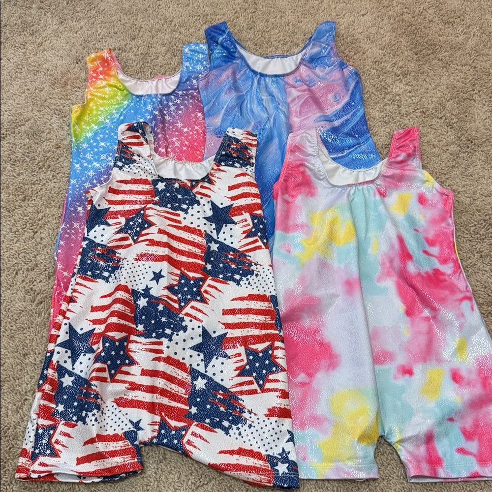 Colorful Kids' Sleeveless Gymnastics Tumbling Bundle 6/7